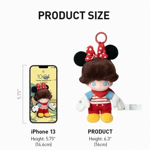 POP MART DIMOO WORLD x DISNEY Series Vinyl Plush Keychain - Pluto’s House - Picture 5 of 6